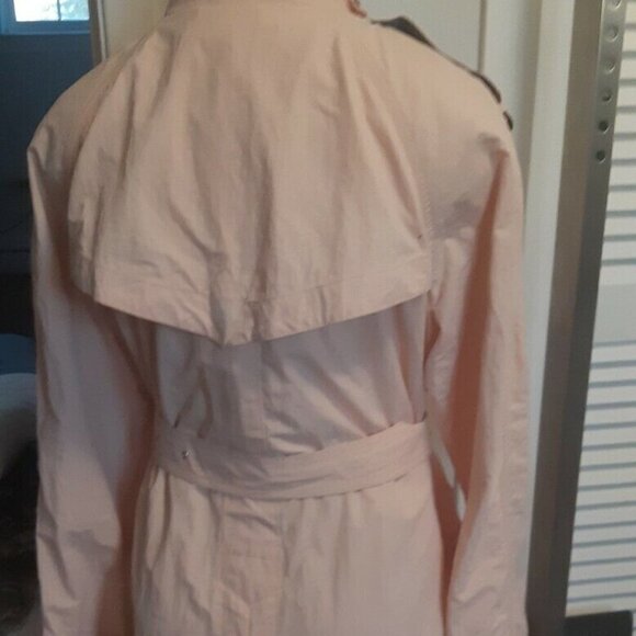 DAWN LEVY DESIGNS ladies trench coat shade HUE light pink coastal chic XL - Picture 4 of 10